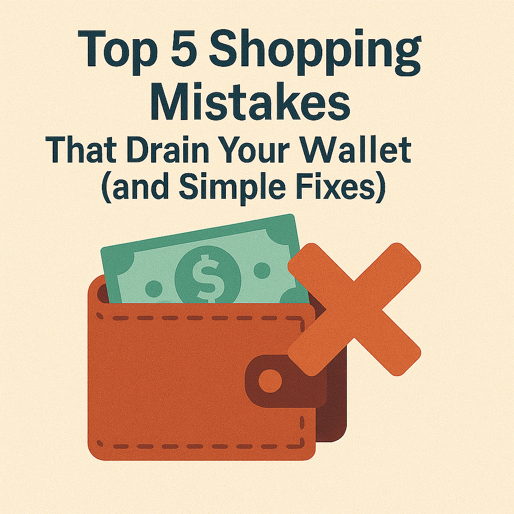 Top 5 Shopping Mistakes That Drain Your Wallet (and Simple Fixes)